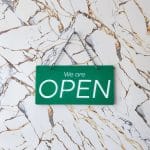 Open Closed Acrylic Flip Sign